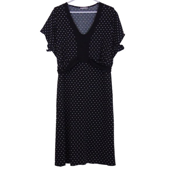 George Plus Black Polka Dot Dress - Size  3X - Picture 1 of 2